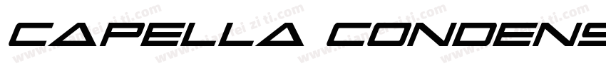 Capella Condensed Bold字体转换